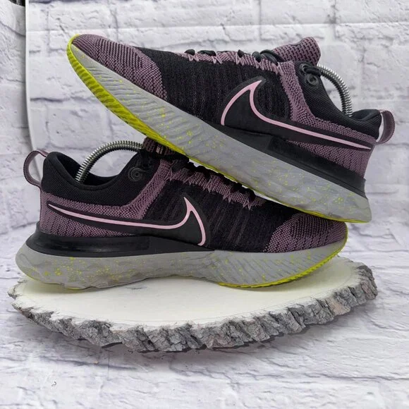 Nike React Infinity Run Flyknit 2 Shoes Womens 10.5 Violet Dust Running Sneakers - Picture 11 of 15